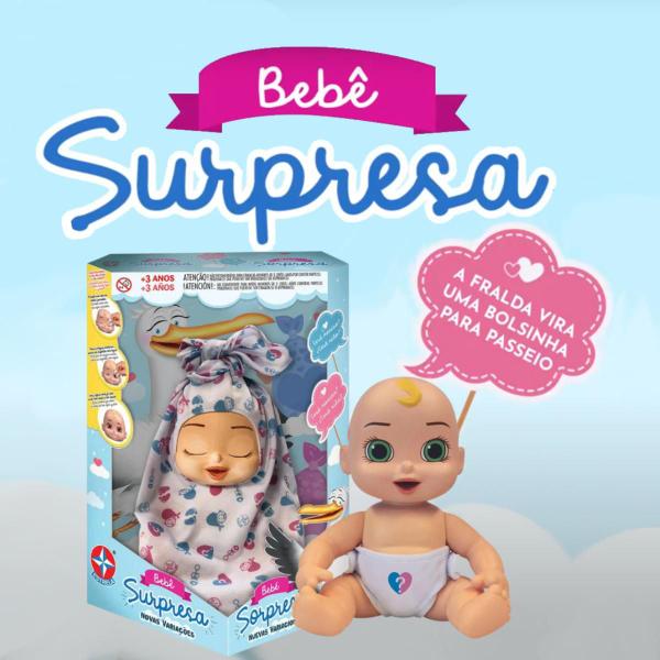 Imagem de Boneca Bebê Surpresa Bebê Chá Revelação Original Estrela