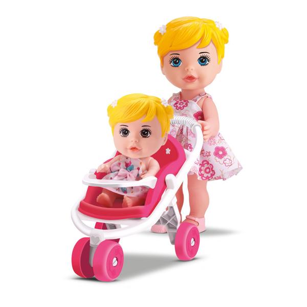 Imagem de Boneca Bee Hugs Passeio Mamãe E Bebê - Bee Toys