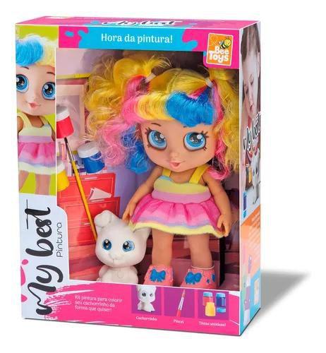 Imagem de Boneca Bee Toys My Best Pintura