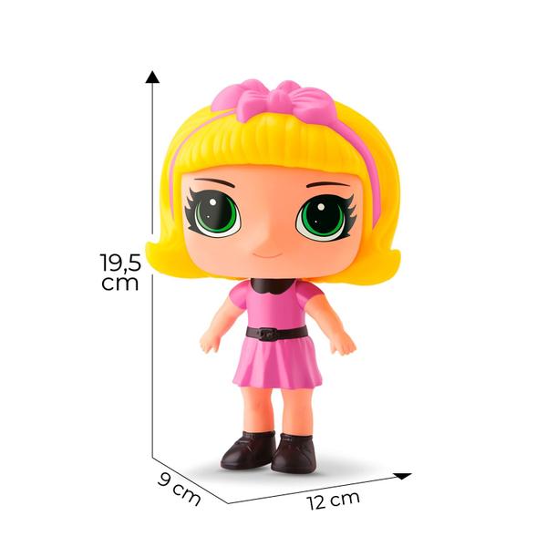 Imagem de Boneca Belatrix Mini Alive 19cm Com Laço Vinil Macio Articulada Silmar Brinquedos