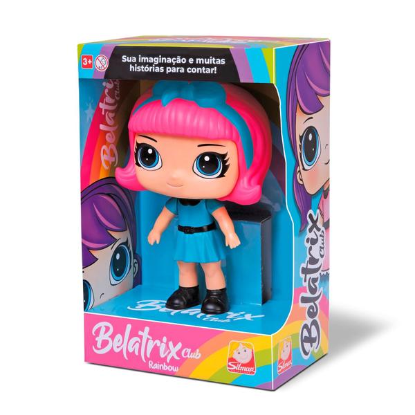 Imagem de Boneca Belatrix Mini Alive 19cm Com Laço Vinil Macio Articulada Silmar Brinquedos