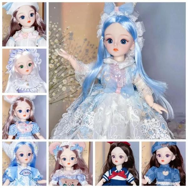 Imagem de Boneca BJD de 30cm com Articulações Móveis, Olhos 3D e Roupas DIY - Presente para Meninas