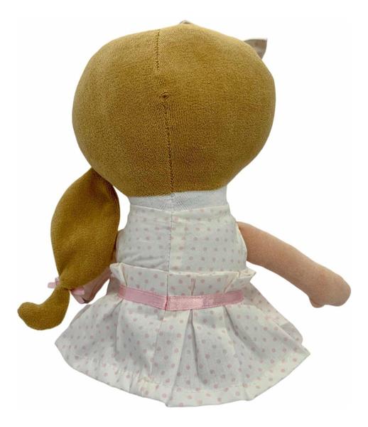 Imagem de Boneca Bonequinha Pano Infantil Mel Antialérgico Macia Lavável Plush Bebe Infantil Menina Pelucias Decoraçao Quarto Bebe