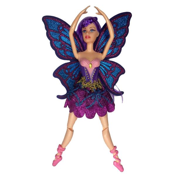 Imagem de Boneca Borboleta Bailarina Fada Happy Girl Brincadeira Diversão Menina Ballet