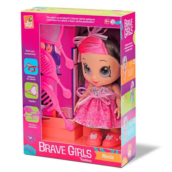 Imagem de Boneca Brave Girls Alexis Fashion Com Acessórios - Bee Toys