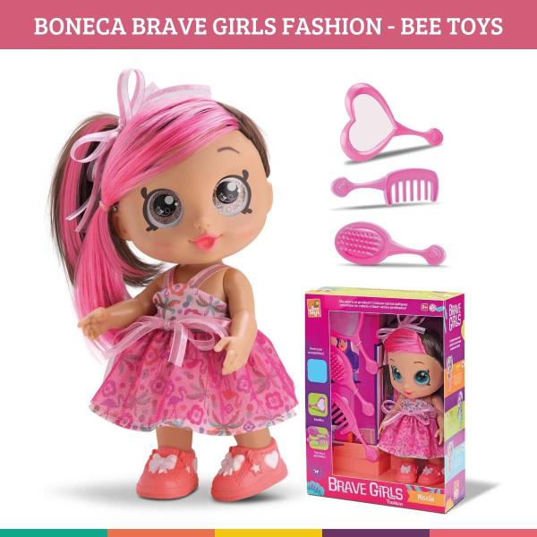 Imagem de Boneca Brave Girls Fashion Alexis Cabelo Colorido Bee Toys