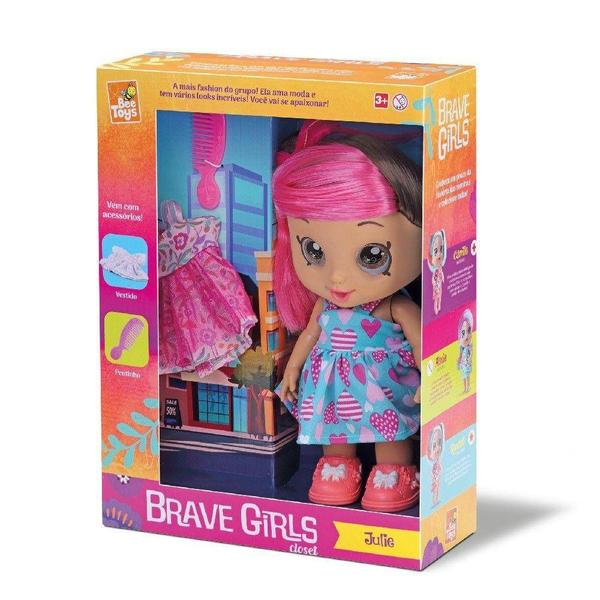 Imagem de Boneca Brave Girls Julie Closet com Acessorios Bee Toys Ref 768