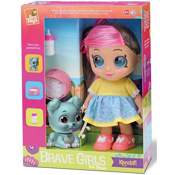 Boneca Brave GIRLS Kendall com PET e Acessorios Bee TOYS 0766 Imagem de Boneca Brave GIRLS Kendall com PET e Acessorios Bee TOYS 0766