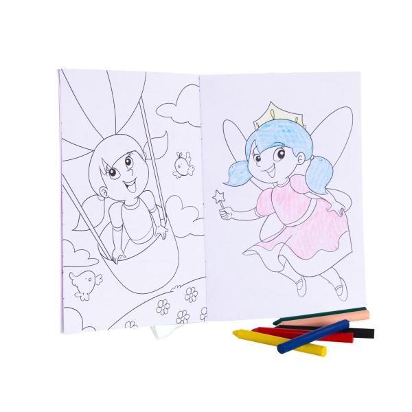 Imagem de Boneca Brincando Judy Colorir Escolinha e Bolsinha Para Bebê