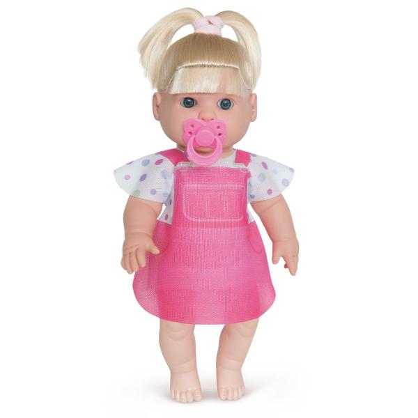 Imagem de Boneca Brinquedo Danadinha Menina Infantil Loira C/ Chupeta