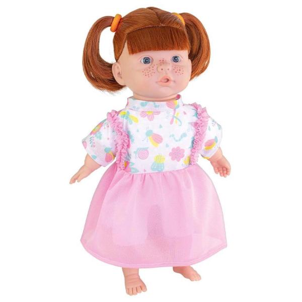 Imagem de Boneca Brinquedo Marcelle Ruiva 60 Frases Vestidinho Milk