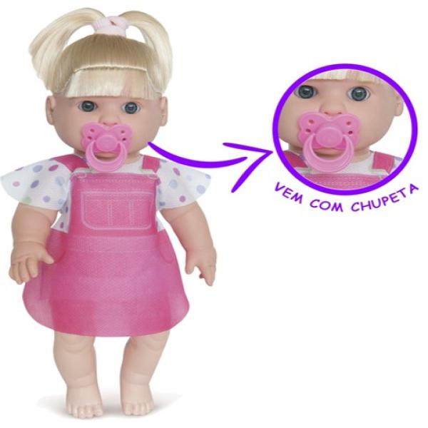 Imagem de Boneca Brinquedo Menina Danadinha 34cm Loira + Bolsinha Bebê