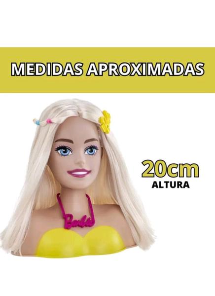 Imagem de Boneca Busto Barbie Com Acessórios,Vinil macio e atóxico,lançamento da Pupee!
