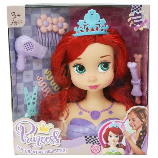 Imagem de Boneca Busto Princess Hairstyle com 7 Acessórios - Quanhe