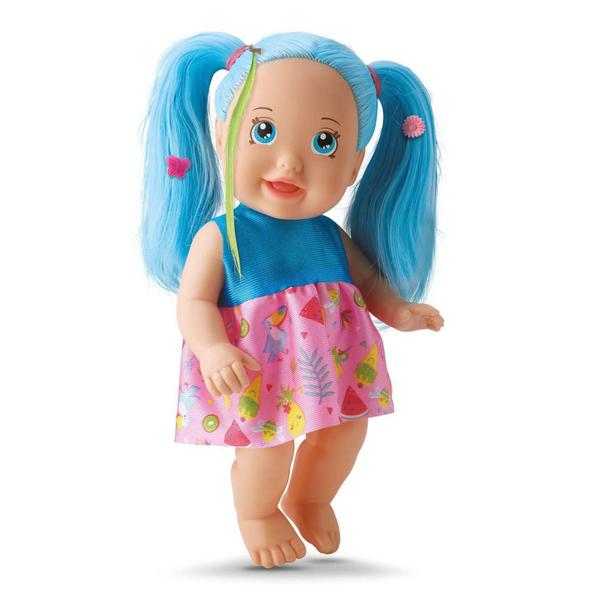 Imagem de Boneca Cabelo Colorido-Little Fashion c acessorios-Divertoys