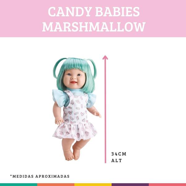 Imagem de Boneca Candy Babies Marshmallow Fashion Colorida Bambola