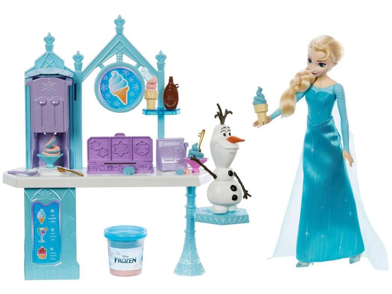 Imagem de Boneca Carrinho de Doces Disney Frozen Elsa e Olaf - com Acessórios Mattel