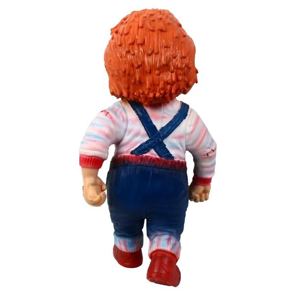 Imagem de Boneca Chucky 45cm - Edição Mega Scale NECA com 3 Faces de Pizza