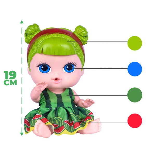 Imagem de Boneca Coleção Frutinhas Bebê Com Cheirinho De Melancia 2745 - Cotiplás