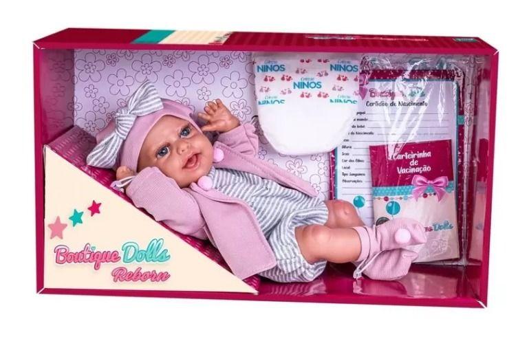 Imagem de Boneca com carteirinha de vacinação Boutique Dolls Reborn