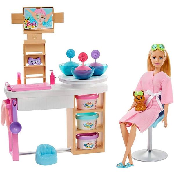 Boneca com Cenário - Barbie SPA de Luxo - Dia de Spa com Pet - Mattel Imagem de Boneca com Cenário - Barbie SPA de Luxo - Dia de Spa com Pet - Mattel