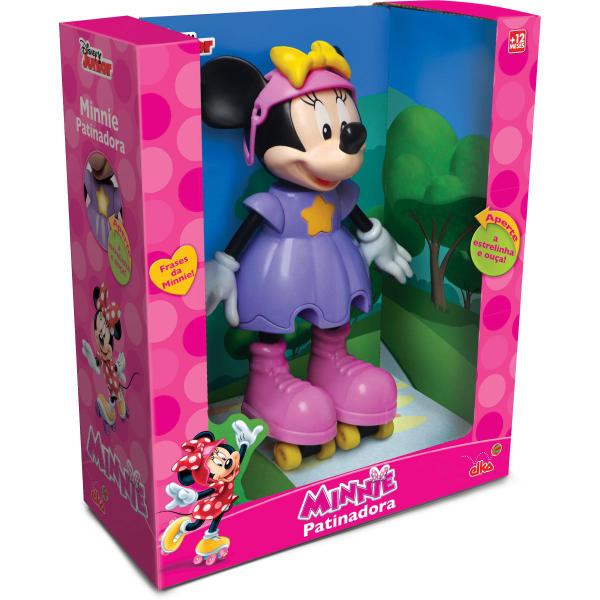 Imagem de Boneca com Mecanismo Minnie Patinadora 25CM.