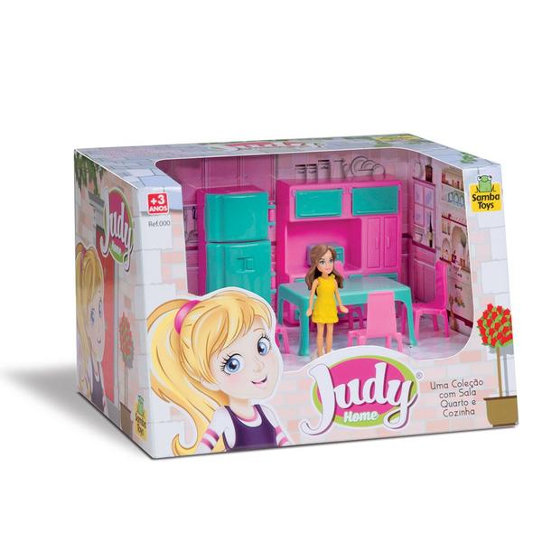 Imagem de Boneca com Móveis e Acessórios - Judy Home - Cozinha - Samba Toys