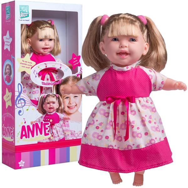 Imagem de Boneca Com Som Anne Cante Comigo - Super Toys