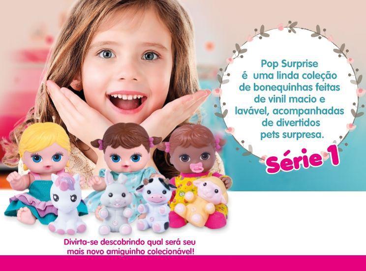 Imagem de Boneca Cotiplas Pop Surprise Negra Com Animal Pet Surpresa