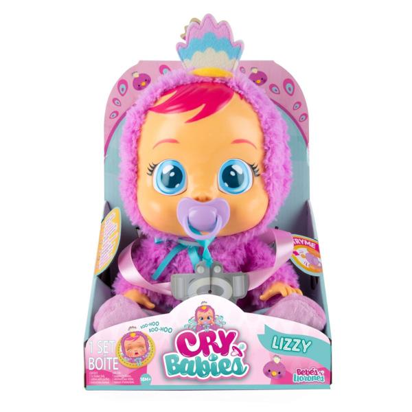 Imagem de Boneca Cry Babies Lizzy Fantásia de Pavão Chora de Verdade Multikids BR2118