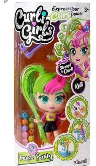 Boneca Curli Girls Com Cabelo Mágico Dance Party - Rosita Imagem de Boneca Curli Girls Com Cabelo Mágico Dance Party - Rosita