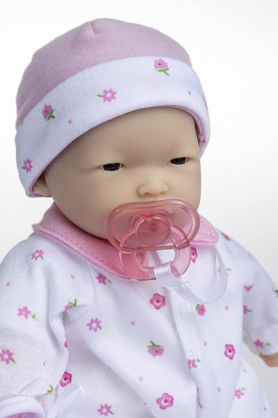 Imagem de Boneca de bebê JC Toys Berenguer 11 Asian La Baby rosa 28cm