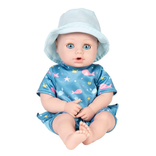 Boneca de brinquedo Adora Beach Baby Sunny com sardas ativadas pelo sol 13" Imagem de Boneca de brinquedo Adora Beach Baby Sunny com sardas ativadas pelo sol 13"