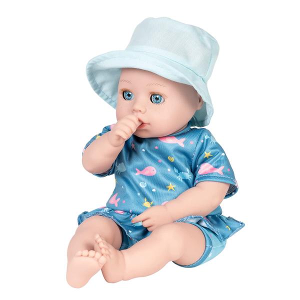 Boneca de brinquedo Adora Beach Baby Sunny com sardas ativadas pelo sol 13" Imagem de Boneca de brinquedo Adora Beach Baby Sunny com sardas ativadas pelo sol 13"