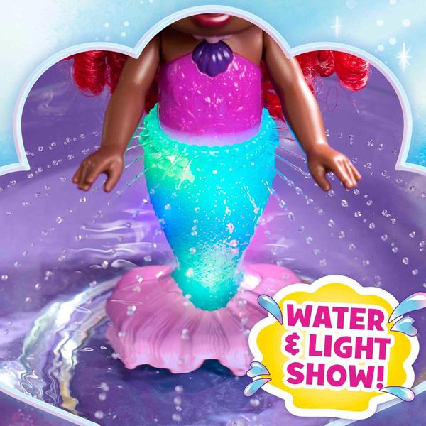 Imagem de Boneca de brinquedo Just Play Disney Junior Splash & Glow Ariel 29 cm