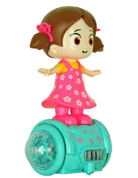 Imagem de Boneca de Brinquedo Menina Musical Hoverboard Bate e Volta Com Luzes e Som