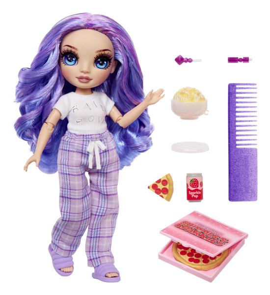 Imagem de Boneca de moda Rainbow High Jr High PJ Party Violet Purple 9