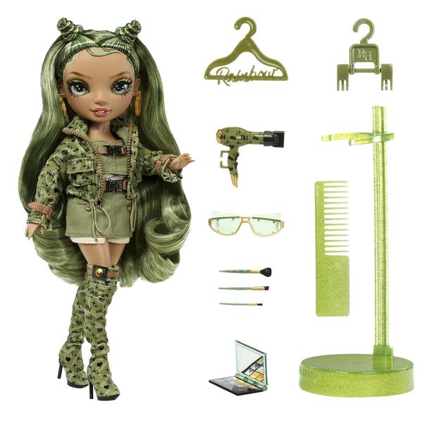 Imagem de Boneca de moda Rainbow High Olivia Camo Green com acessórios