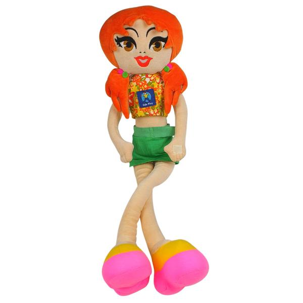 Imagem de Boneca De Pano Infantil Em Tecido Ruiva 60cm Grande