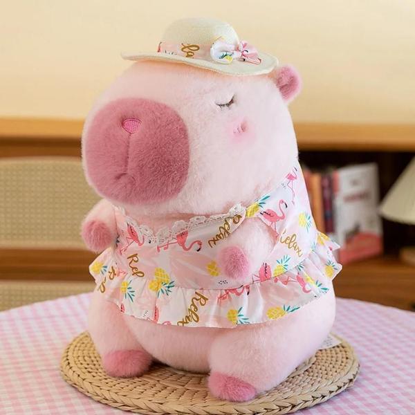 Imagem de Boneca de Pelúcia Capivara Superfofa - Brinquedo Infantil para Decoração