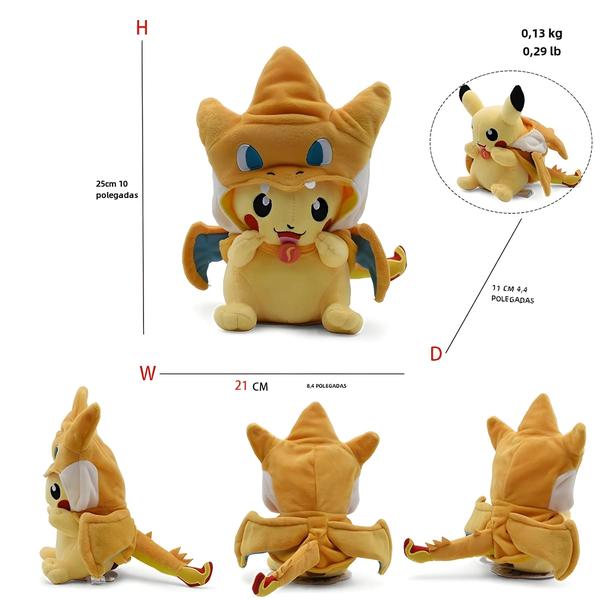 Imagem de Boneca de Pelúcia Eevee, Pikachu e Lucario (20-30cm) - Colecionável