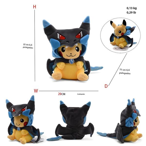 Imagem de Boneca de Pelúcia Eevee, Pikachu e Lucario (20-30cm) - Colecionável