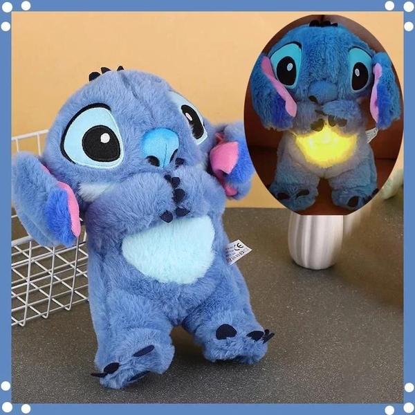 Imagem de Boneca de Pelúcia Kawaii Stitch - Companheira de Sono com Luz Musical e Air Bag