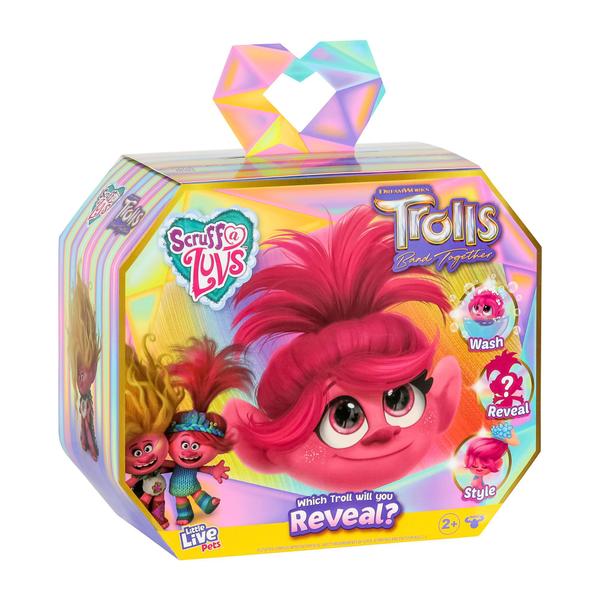 Imagem de Boneca de pelúcia Little Live Pets Scruff-a-Luvs Trolls se unem