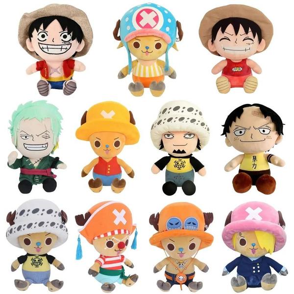 Imagem de Boneca de Pelúcia One Piece 25cm - Luffy, Chopper, Ace e Zoro