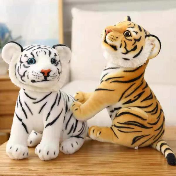 Imagem de Boneca de Pelúcia Tigre Realista - Brinquedo de Pelúcia para Crianças