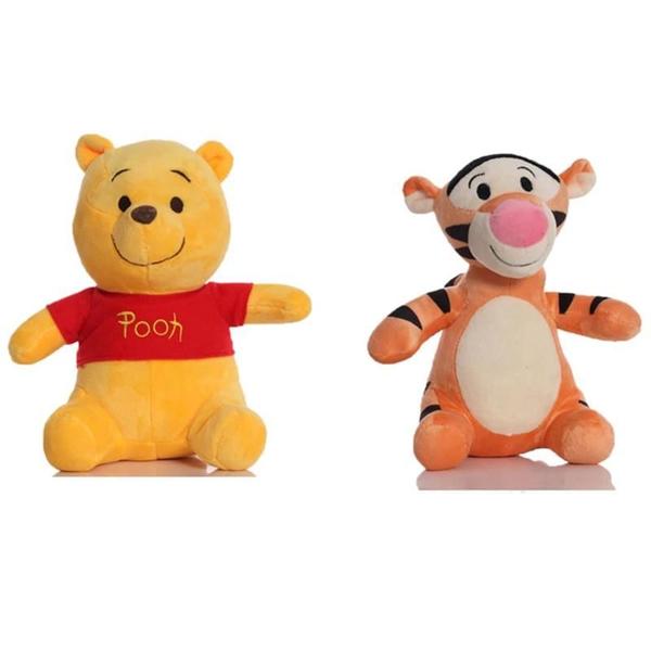 Imagem de Boneca de Pelúcia Ursinho Pooh, Burro, Tigrão e Leitão - Pelúcia Infantil