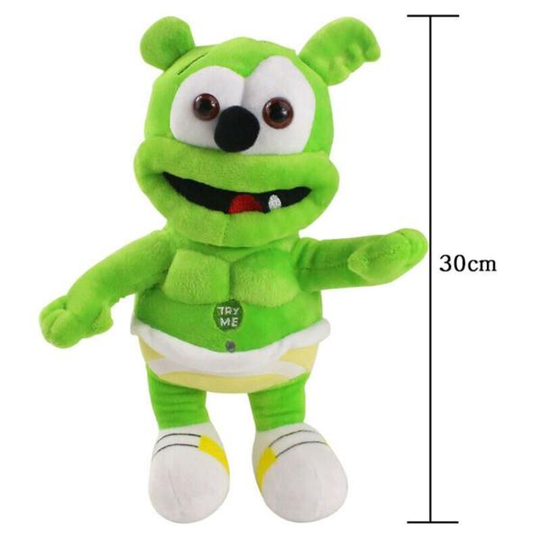 Imagem de Boneca de pelúcia Wokex Green Bear Singing 30cm