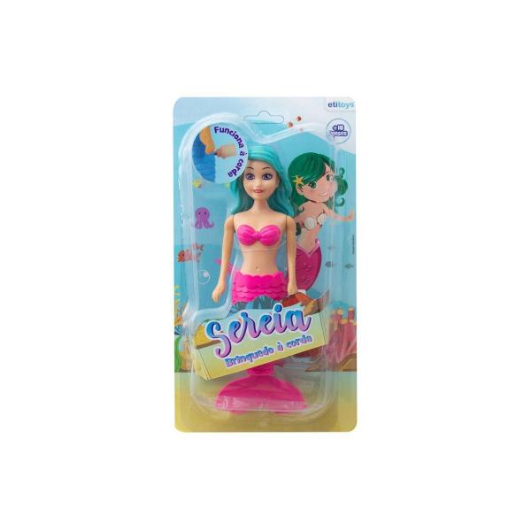 Imagem de Boneca De Sereia Para O Banho A Corda Etitoys Bq-5037 Rosa