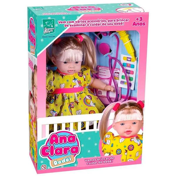 Imagem de Boneca de Vinil - 35 cm - Ana Clara Dodói - Super Toys